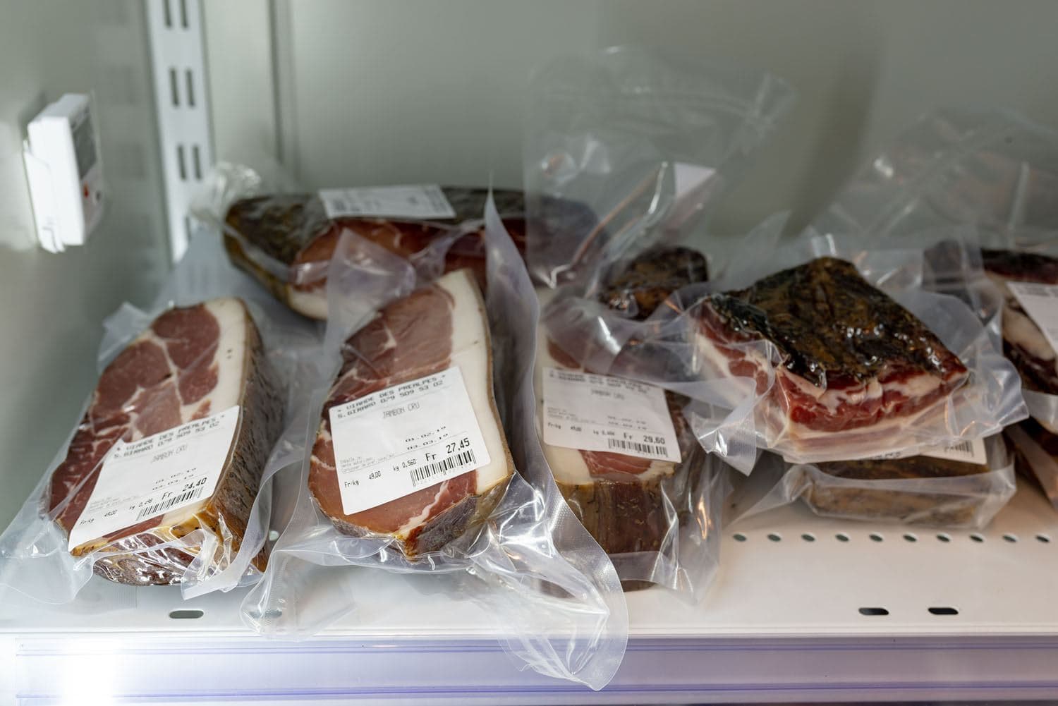 Viande séchée et fraîche sous vide