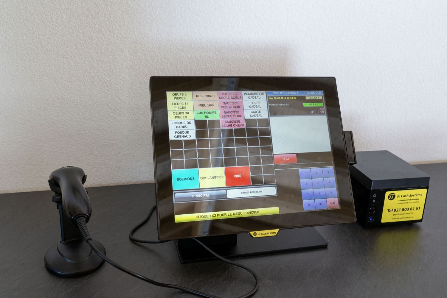 La caisse en self-service